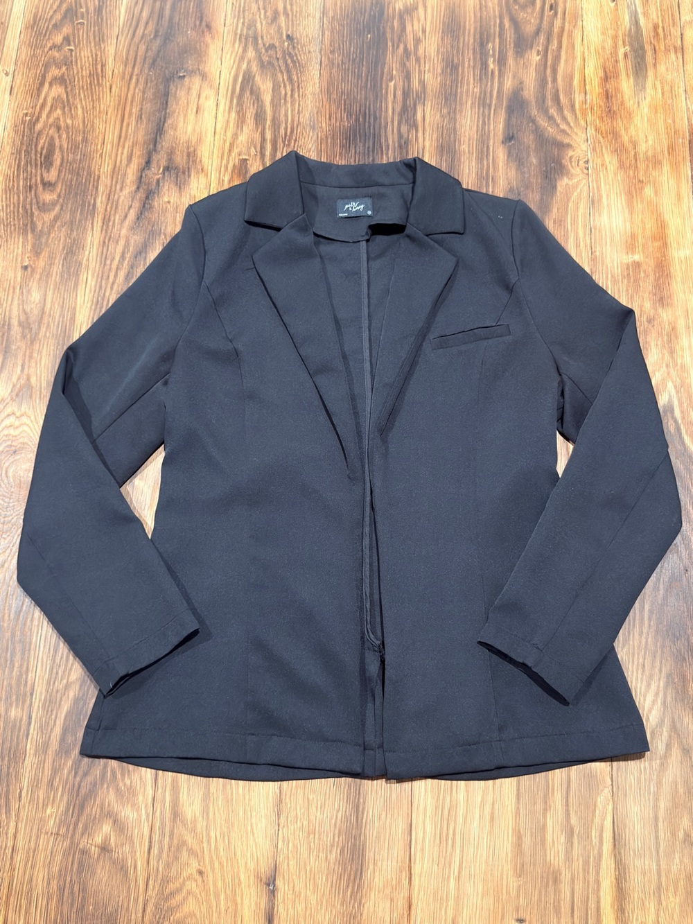 Women's Black Tailored Blazer Jacket - Brand Not Visible
